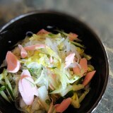 魚肉ソーセージと春雨のポン酢サラダ